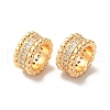 Rack Plating Brass Micro Pave Cubic Zirconia European Beads KK-M242-04G-3