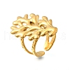304 Stainless Steel Open Cuff Ring for Women RJEW-A053-06G-01-4