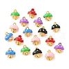 Alloy Enamel Charms FIND-U033-04G-1