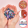 SUNNYCLUE 140Pcs 14 Colors Druzy Resin Decoden Cabochons RESI-SC0005-55-3
