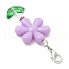 Sunflower Acrylic & Glass Beads Pendant Decorations HJEW-JM03238-5