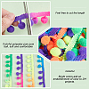   20 Yards Rainbow Color Polyester Pom Pom Ball Tassel Trim Ribbon OCOR-PH0003-86-4