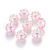 Handmade Glass European Beads X-GPDL25Y-74-1