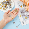 50Pcs 2 Colors 304 Stainless Steel Hook Trigger HJEW-FH00023-3