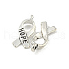 Awareness Ribbon Hope Tibetan Style Alloy Pendants TIBEP-R344-11AS-LF-2