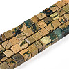 Natural Verdite Stone Beads Strands G-T140-47B-4