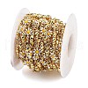 Brass Flower Link Chains KK-D368-04G-A-3