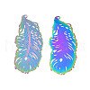Ion Plating(IP) 304 Stainless Steel Filigree Big Pendants STAS-S118-067-2