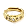 Clear Cubic Zirconia Adjustable Rings RJEW-L120-019G-2