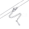 Non-Tarnish 304 Stainless Steel Cable Chains Necklace for Men Women NJEW-N050-A03-S12-2