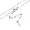 304 Stainless Steel Cable Chains Necklace for Men Women NJEW-N050-A03-S12-2