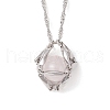 3Pcs 3 Sizes 304 Stainless Steel Macrame Pouch Empty Stone Holder Necklace Making NJEW-JN05240-6
