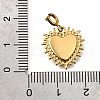 Heart 304 Stainless Steel Pendant Decorations STAS-H202-02G-3
