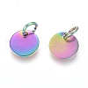 Ion Plating(IP) 304 Stainless Steel Charms STAS-I124-01C-M-2