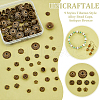 Unicraftale 198Pcs 9 Styles Tibetan Style Alloy Bead Caps FIND-UN0015-67-4