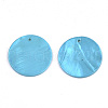 Natural Freshwater Shell Pendants X-SHEL-R022-01A-2