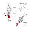SHEGRACE Rhodium Plated 925 Sterling Silver Pendant Necklaces JN767A-2