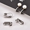 Tarnish Resistant 304 Stainless Steel Clip-on Earring Findings STAS-G081-63P-6