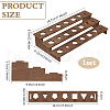 BENECREAT 1 Set 3-Tier Wooden Dice Organizer Display Riser Racks ODIS-BC0001-15-2