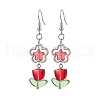 5 Pair Brass Dangle Earrings for Women Men EJEW-JE06276-4