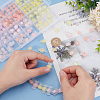 ARRICRAFT 180pcs 24 Style Frosted Acrylic Beads TACR-AR0001-23-4