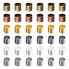 SUNNYCLUE 1500Pcs 6 Colors Brass Crimp Beads KK-SC0002-42-1