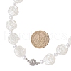 ABS Plastic Imitation Pearl & Alloy Magnetic Clasps Curtain Tiebacks HJEW-JM03410-02-3