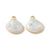 304 Stainless Steel Enamel Pendants STAS-U057-11G-A-2
