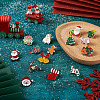 Yilisi 18Pcs 18 Style Christmas Bell & Tree & Sock & Snowman & Candy Cane Enamel Pin JEWB-YS0001-10-15