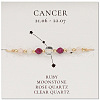 Natural Gemstone Constellation Beaded Bracelets NR2952-4-1