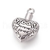 Retro 304 Stainless Steel Pendants STAS-L237-08AS-1