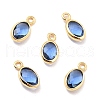 Eco-Friendly Brass with Glass Pendants KK-K268-01B-1