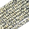 Natural Dalmatian Jasper Beads Strands G-P575-A01-6x4mm-2