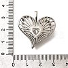 Brass Micro Pave Cubic Zirconia Pendants KK-B128-10P-3