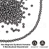 ARRICRAFT Non-Magnetic Synthetic Hematite Beads Strands G-AR0002-09-2