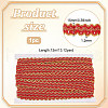 12M Polyester Glitter Wavy Fringe Trim Ribbon OCOR-WH0003-031C-2