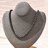 304 Stainless Steel Box Chain Necklaces for Women Men NJEW-A033-03G-AS-1
