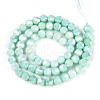 Electroplate Glass Beads Strands EGLA-T021-6mm-15-11-2