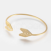 Brass Cuff Bangle X-BJEW-P168-F05-1