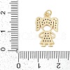 Rack Plating Brass Micro Pave Cubic Zirconia Pendants KK-H509-30G-3