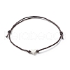Alloy Heart Beaded Cord Bracelet BJEW-PH01485-01-1