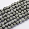 Electroplate Natural Druzy Agate Beads Strands G-G708-8mm-04-1