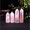 Tower Natural Rose Quartz Healing Stone Wands PW-WG74147-03-4
