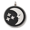 304 Stainless Steel Pendants STAS-Q244-13P-1