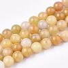 Natural Topaz Jade Beads Strands G-S259-45-6mm-1