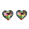 Electroplate Glass Charms EGLA-M028-01A-1