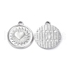 Non-Tarnish 304 Stainless Steel Pendants STAS-P324-28P-1