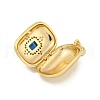 Brass Cubic Zirconia Locket Pendants KK-N254-93G-G-2