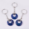 Natural Lapis Lazuli Keychain KEYC-P041-D12-1