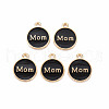 Mother's Day Alloy Enamel Charms ENAM-T016-11B-RS-1